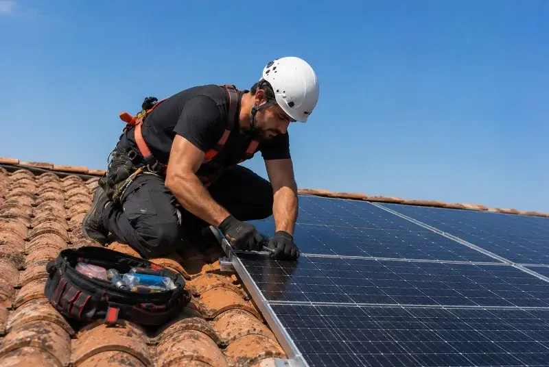 Maintenance et monitoring de panneaux solaires à Val de Chaise